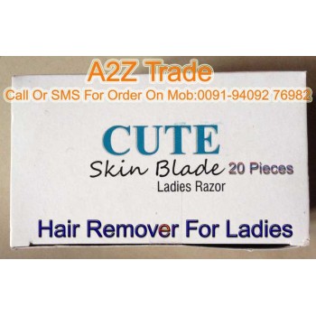 Cute Skin Ladies Skin Razor Seduces Your Skin With an Easy Glide- 20 Pcs Pack On Discount Price, With Bi Feather King-MRP 699 Free, Offer Price Rs.499/- 